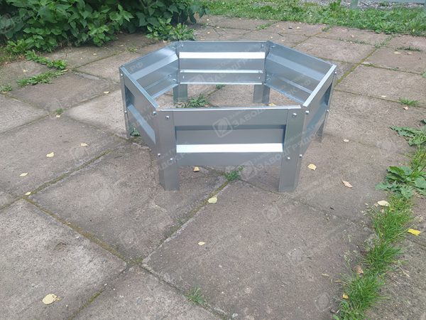 Клумба шестигранная оцинкованная (1 ярус) — изображение 1