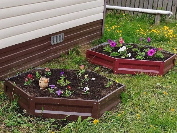 Клумба шестигранная с полимерным покрытием (1 ярус) — изображение 2